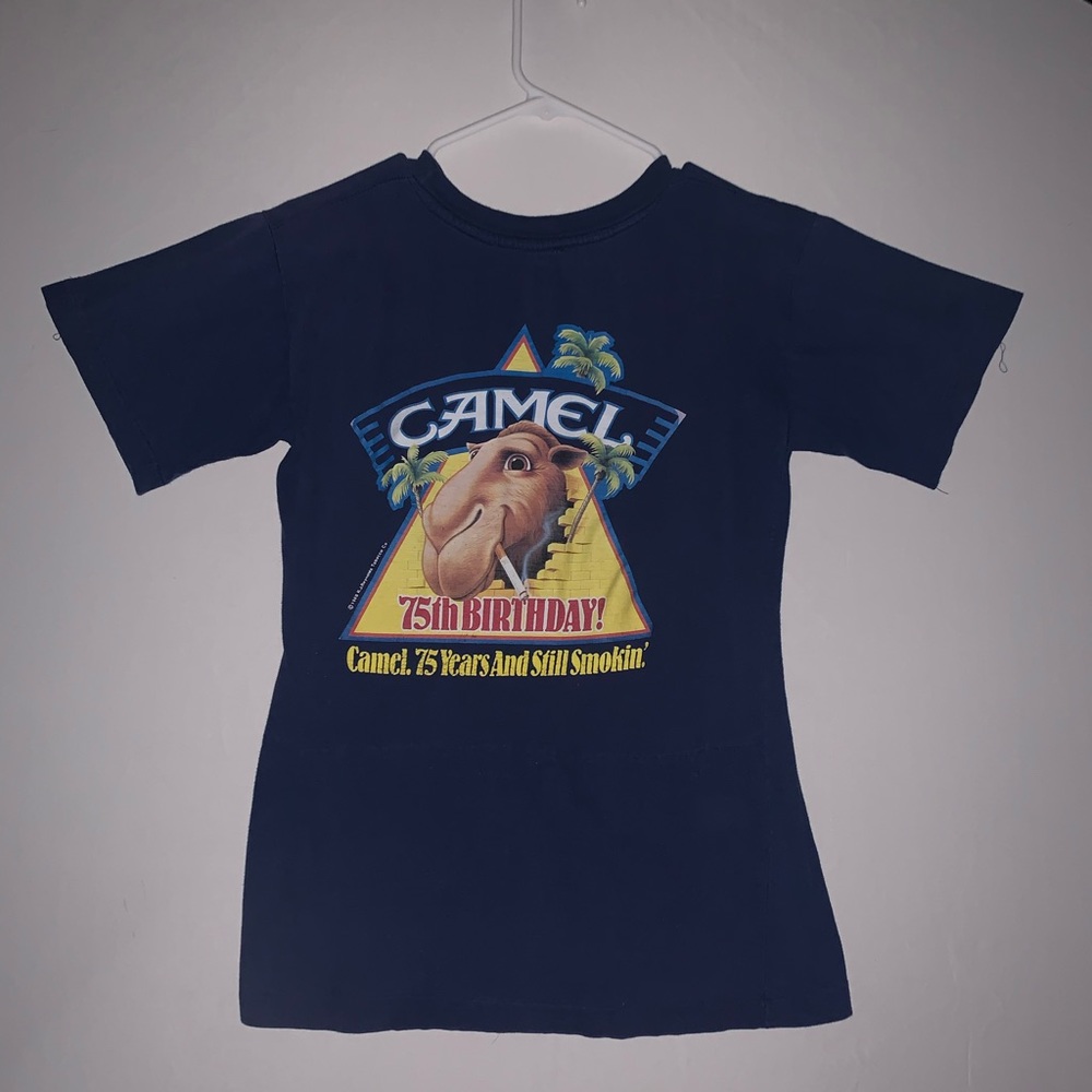 Camel Cigarette 75 Years Shirt NAVY BLUE